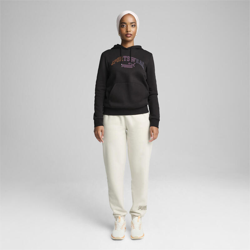 ESS+ LOGO LAB kapucnis női kapucnis pulóver PUMA Black