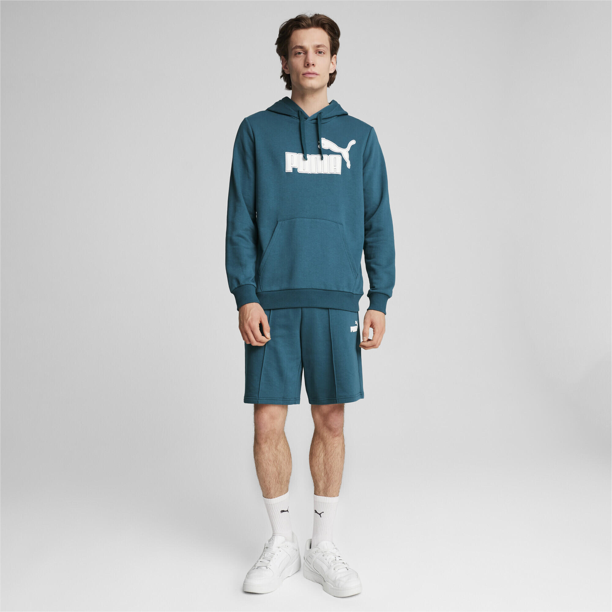 Hoodie PUMA SPORTS CLUB Homme PUMA Cold Green 4/7