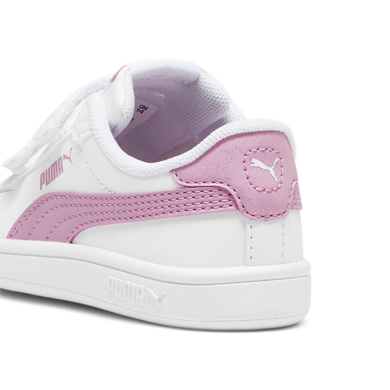 Zapatillas Smash 3.0 Nightkeeper infantiles PUMA White Mauved Out Pink