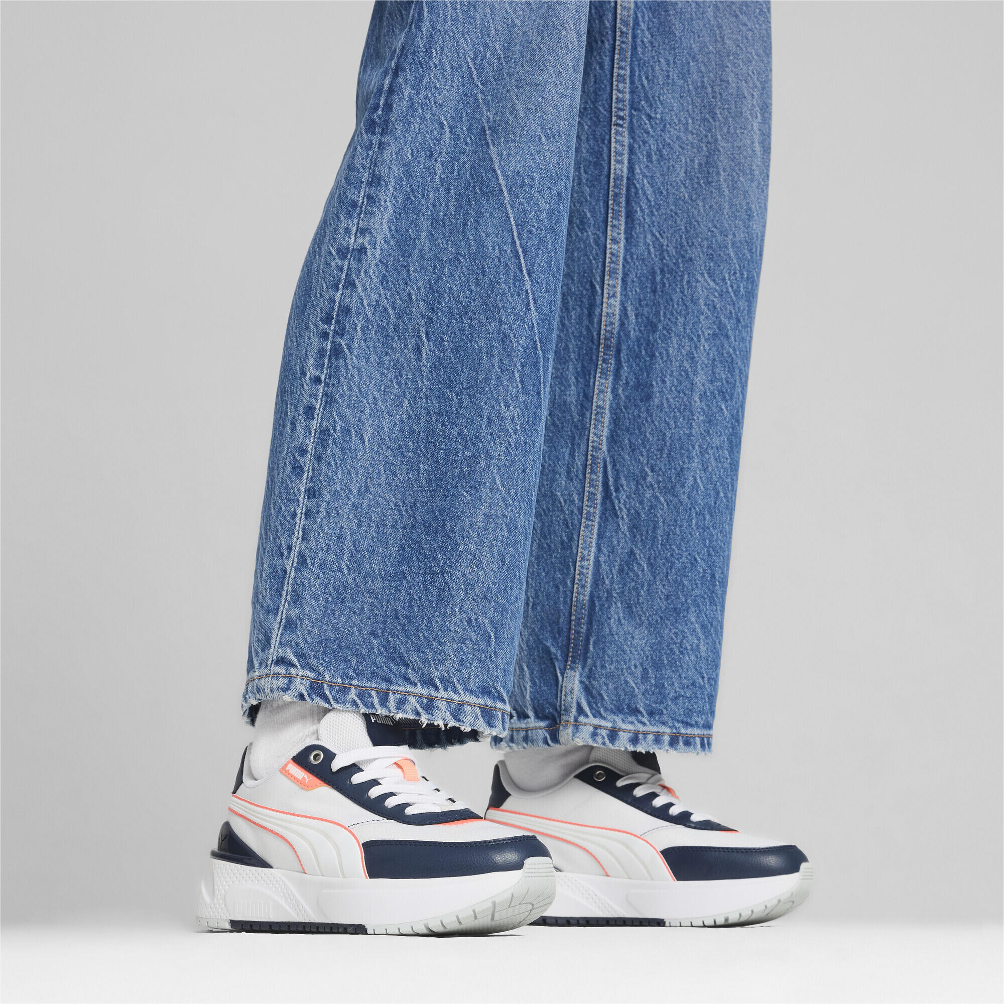 Zapatillas R78 Disrupt LT Mujer PUMA White Club Navy Glacial Gray Blue 3/7