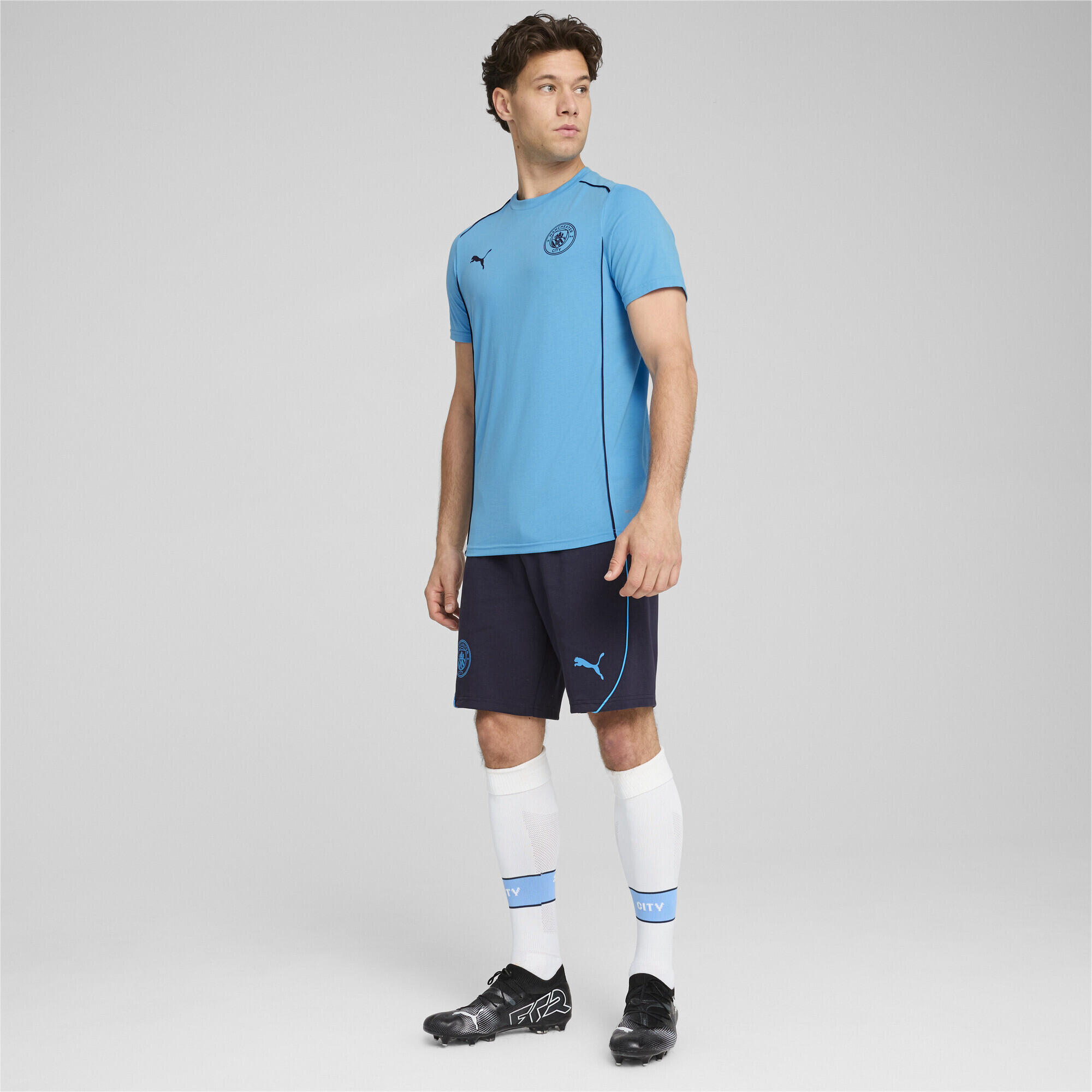 T-shirt do Manchester City Casuals para homem PUMA Magic Blue New Navy 5/7