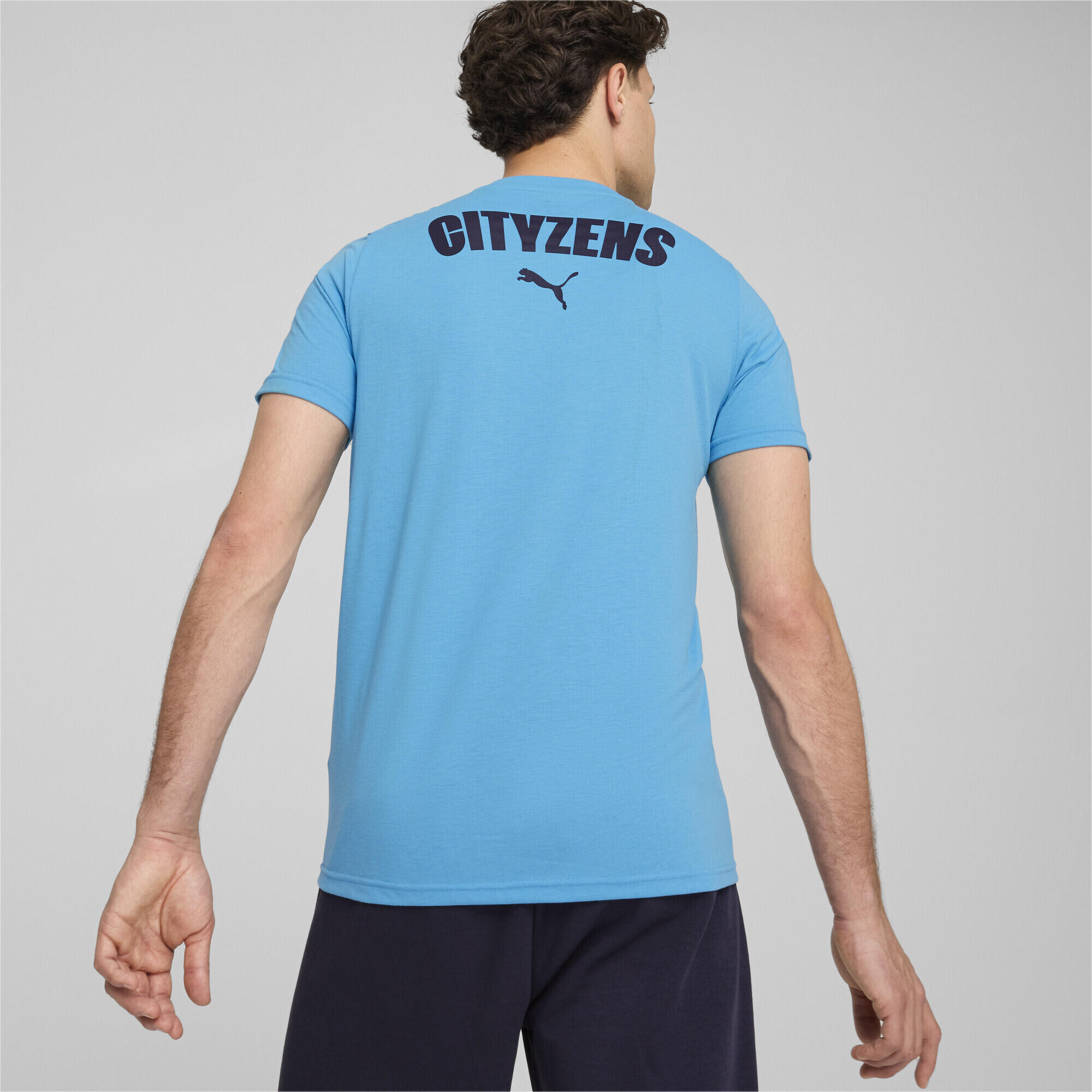 T-shirt do Manchester City Casuals para homem PUMA Magic Blue New Navy 3/7