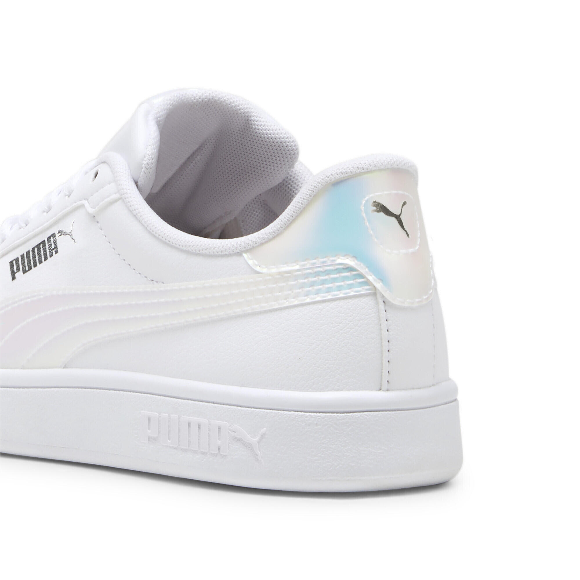 Zapatillas Carina 3.0 Holo 2.0 Niños PUMA White Mauve Mist Silver Pink Metallic 4/7