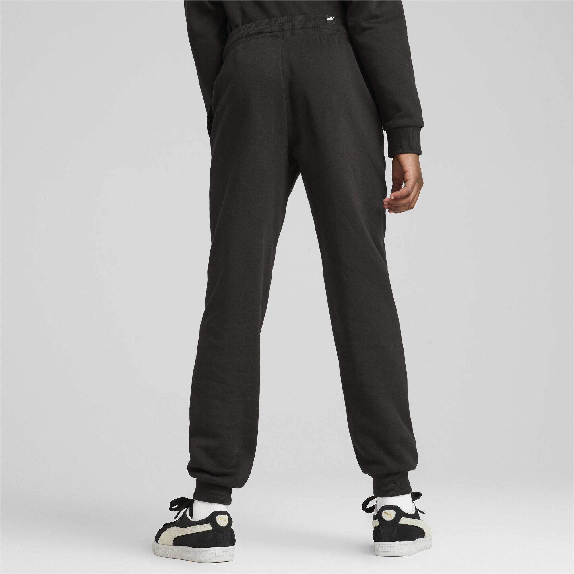Pantalones ESS+ SCRIPT Niños PUMA Black Gold Foil 5/7