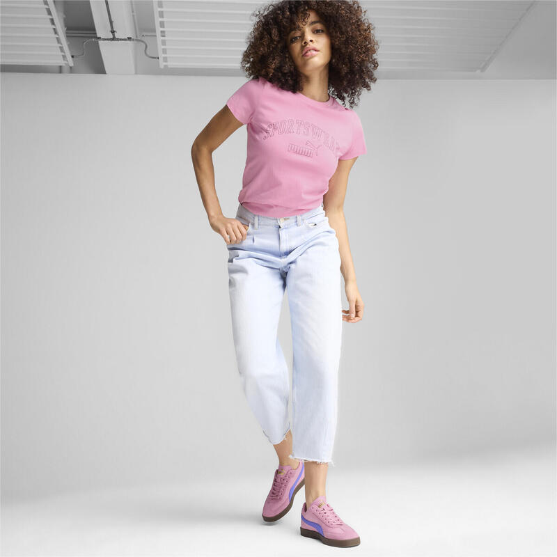 T-shirt ESS+ LOGO LAB Femme PUMA Mauved Out Pink