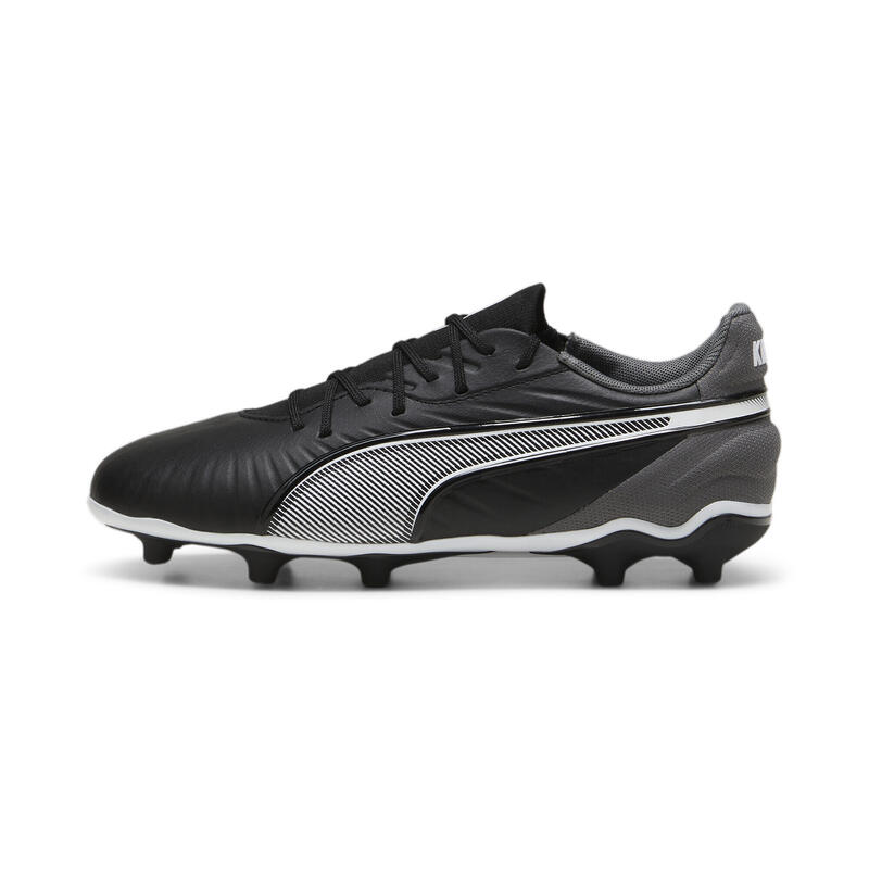 KING MATCH FG/AG voetbalschoenen voor jongeren PUMA Black White Cool Dark Gray