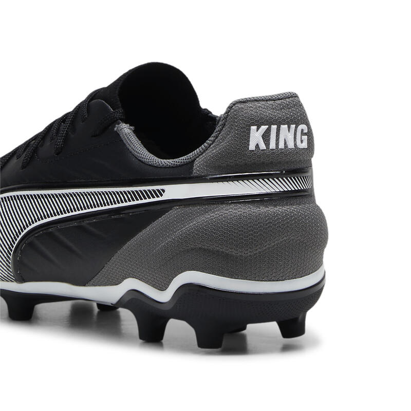 KING MATCH FG/AG voetbalschoenen voor jongeren PUMA Black White Cool Dark Gray