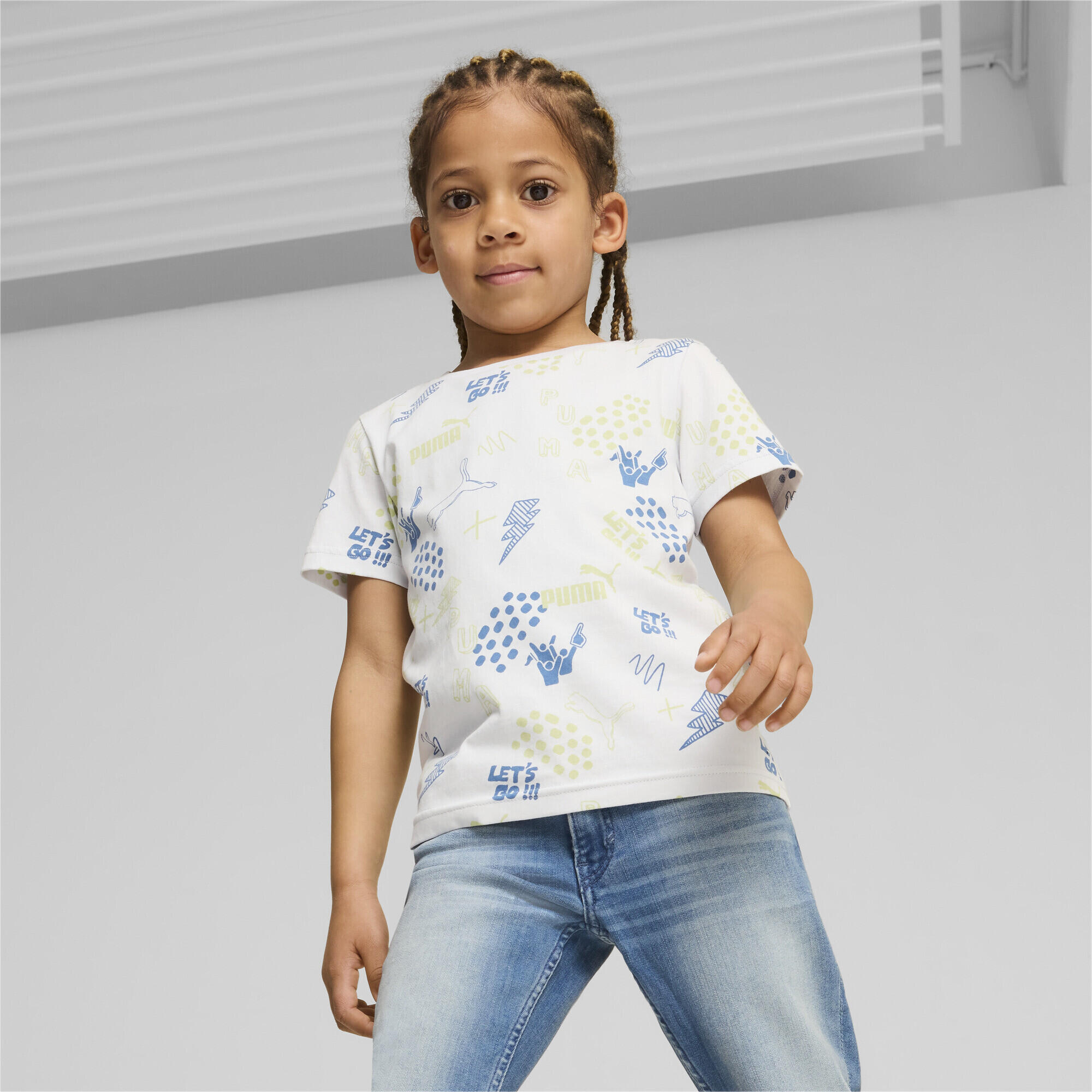 T-shirt ESS+ PUMA Enfant et Adolescent PUMA Silver Mist Gray 3/7