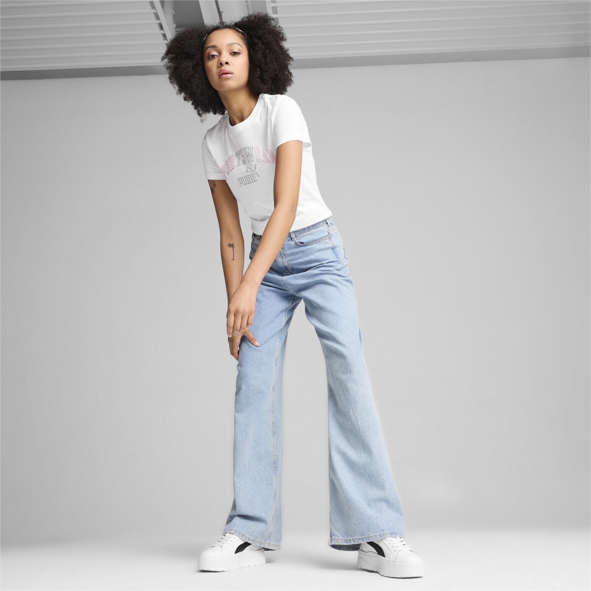 T-shirt ESS+ LOGO LAB Femme PUMA White 5/6