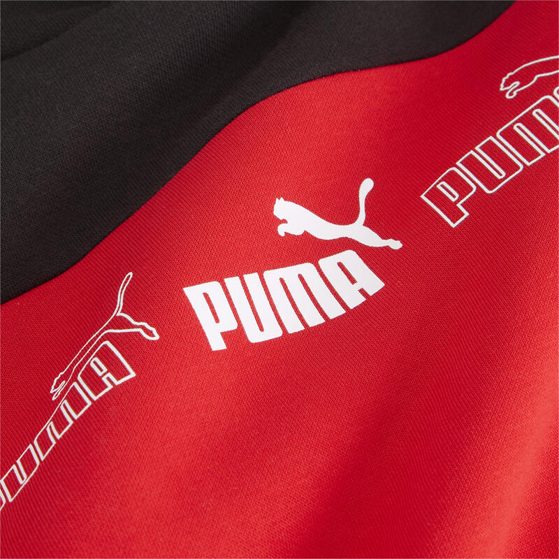 Around the Block Hoodie Herren PUMA For All Time Red Black