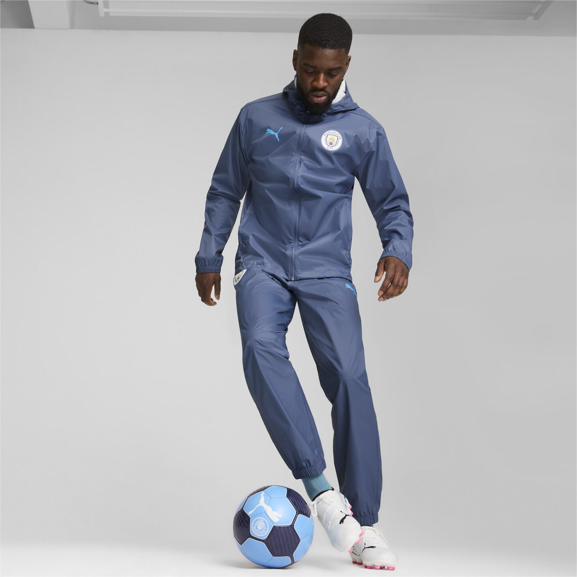 Veste d'entraînement tout temps Manchester City Homme PUMA Inky Blue Magic 7/7