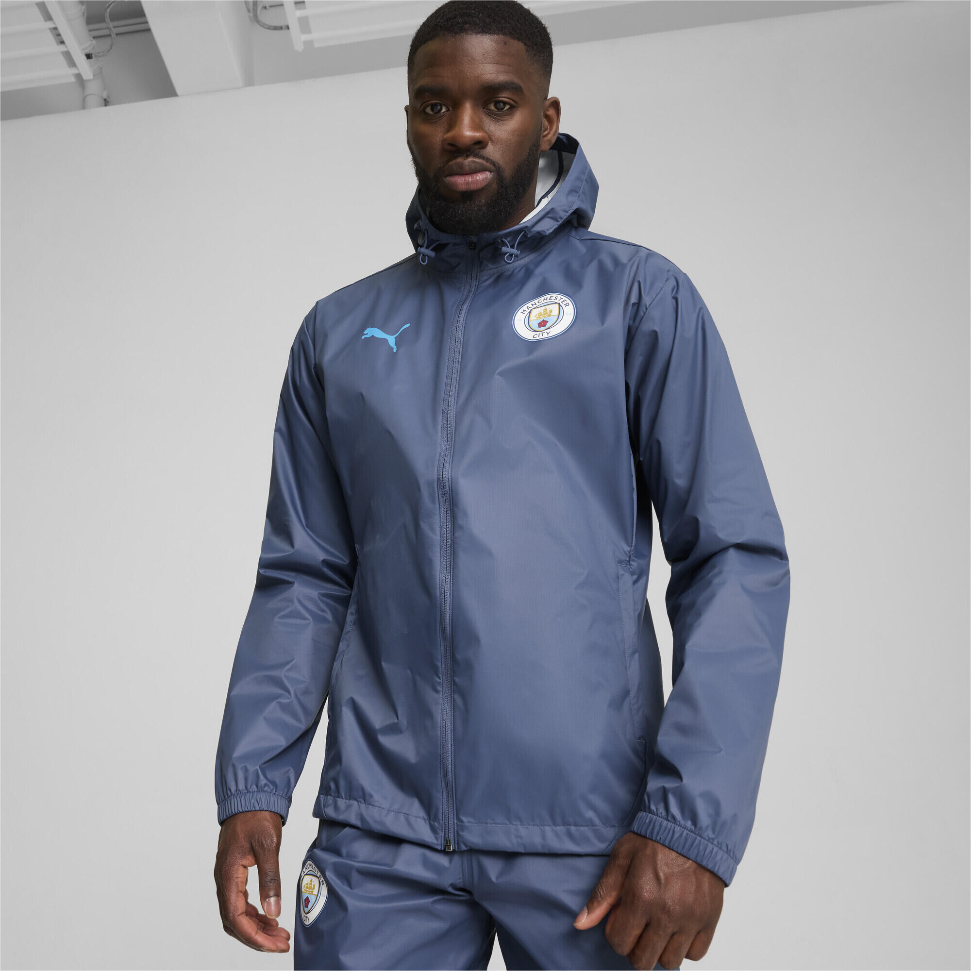 Veste d'entraînement tout temps Manchester City Homme PUMA Inky Blue Magic 5/7