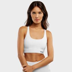 Brassière sport Fitness Femme Balance White Blanc