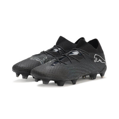 Future 7 ultimate fg/ag voetbalschoenen puma black silver gray