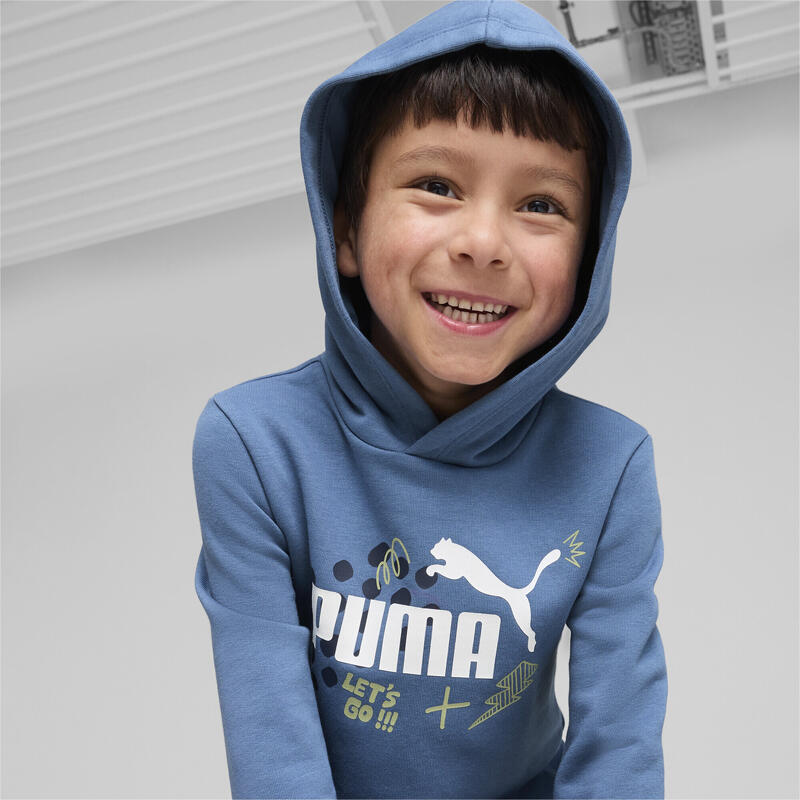 Felpa con cappuccio ESS+ PUMA per bambini PUMA Blue Horizon