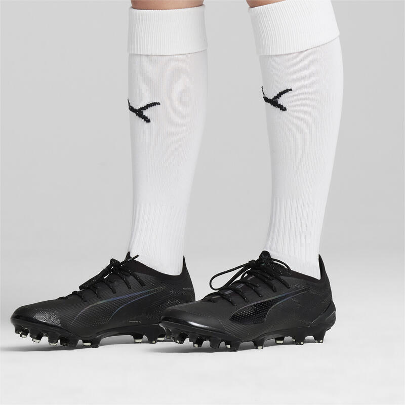 Botas de fútbol ULTRA 5 ULTIMATE AG PUMA Black Silver Shadow Gray Metallic