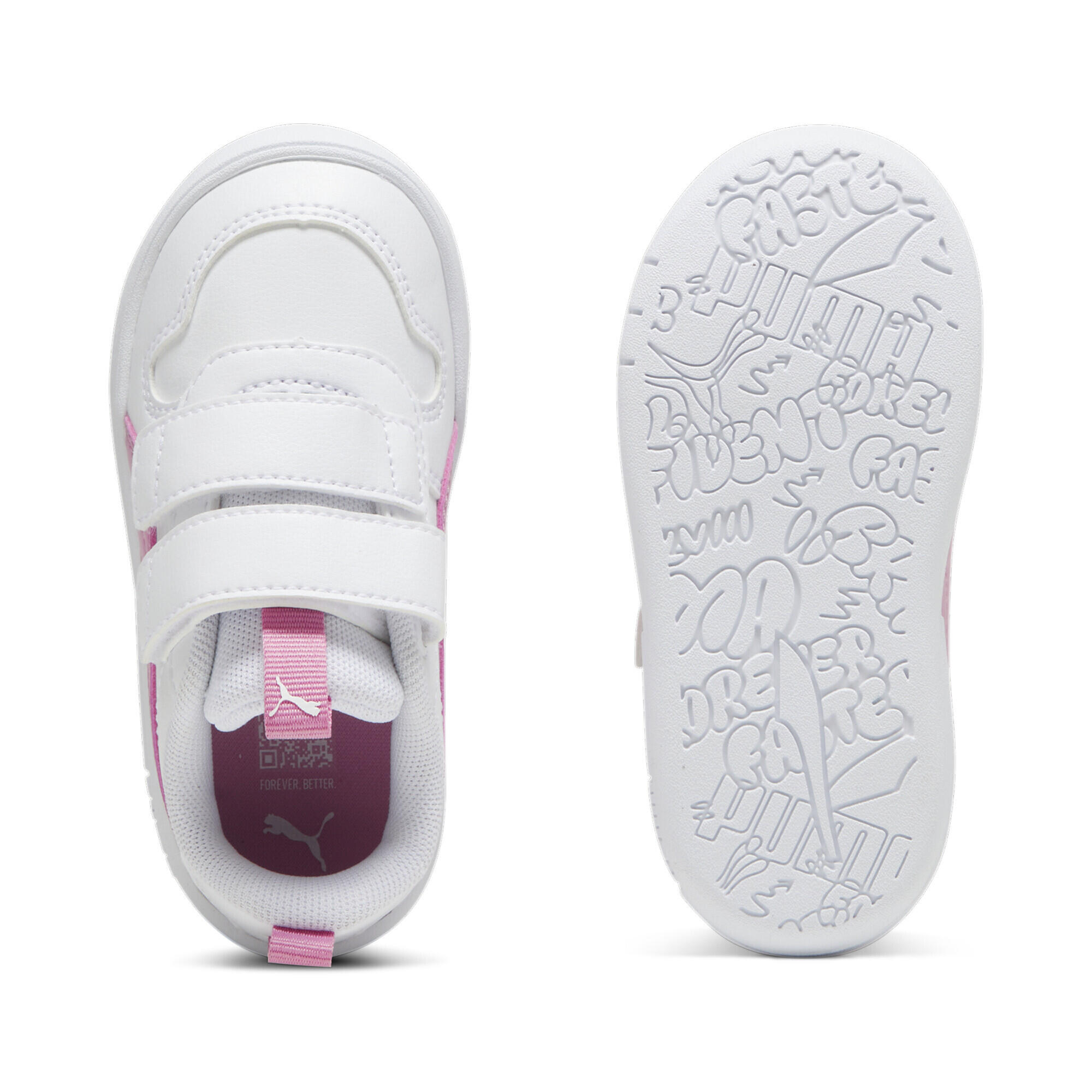 Baskets Multiflex SL V bébé PUMA White Mauved Out Pink 5/7