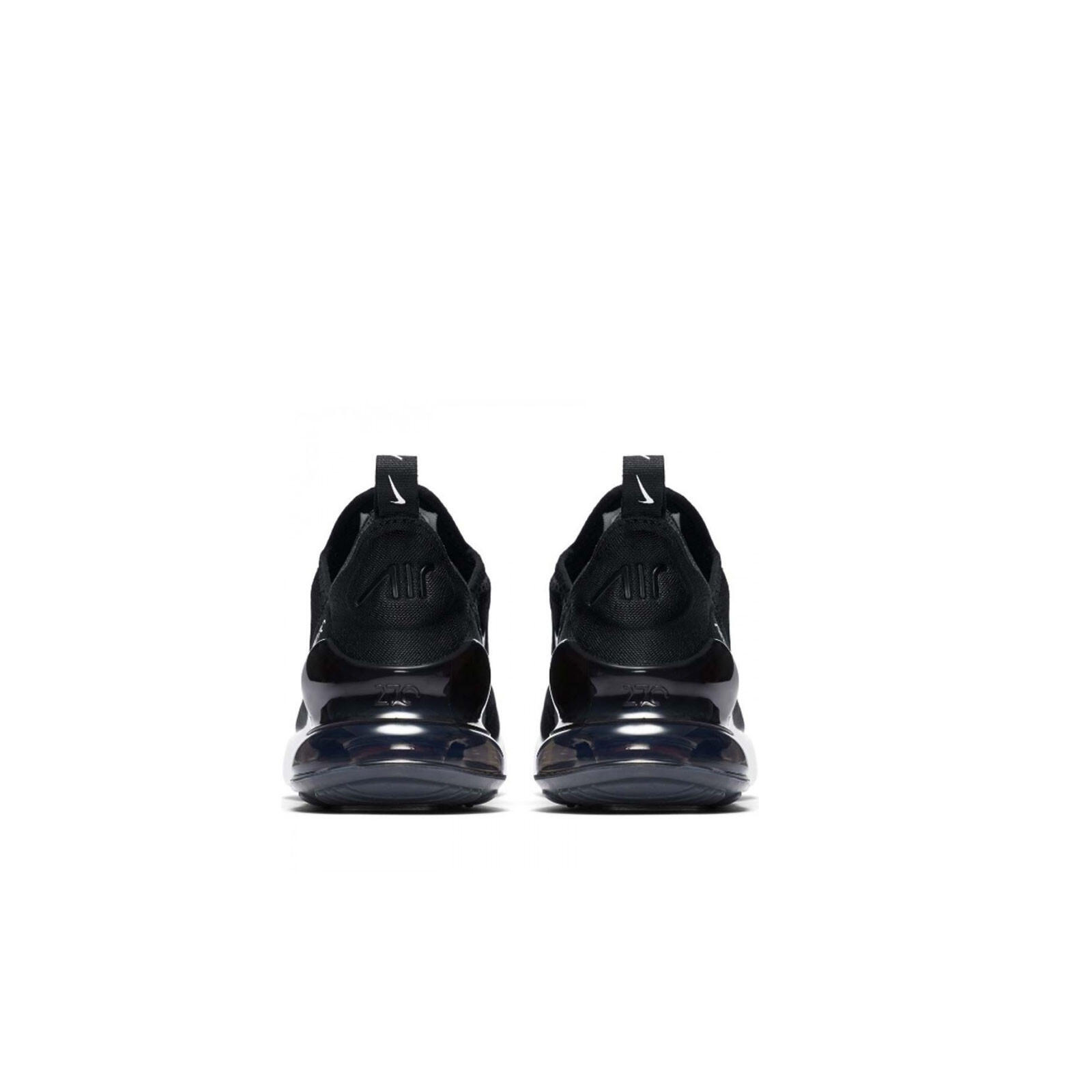 Nike Boys Running Trainers Air Max 270 GS Lace Up Black and White UK Size 5 3/5