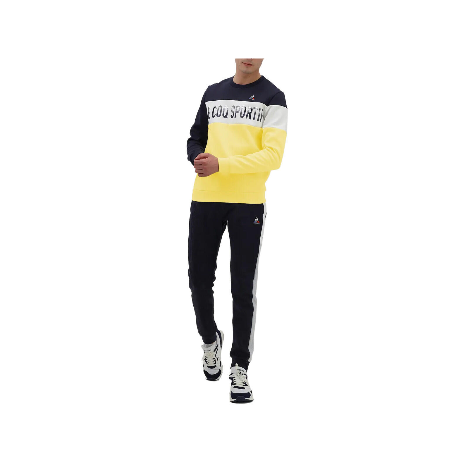 Le Coq Sportif Sudadera Saison 2 Amarillo/negro/blanco 5/5