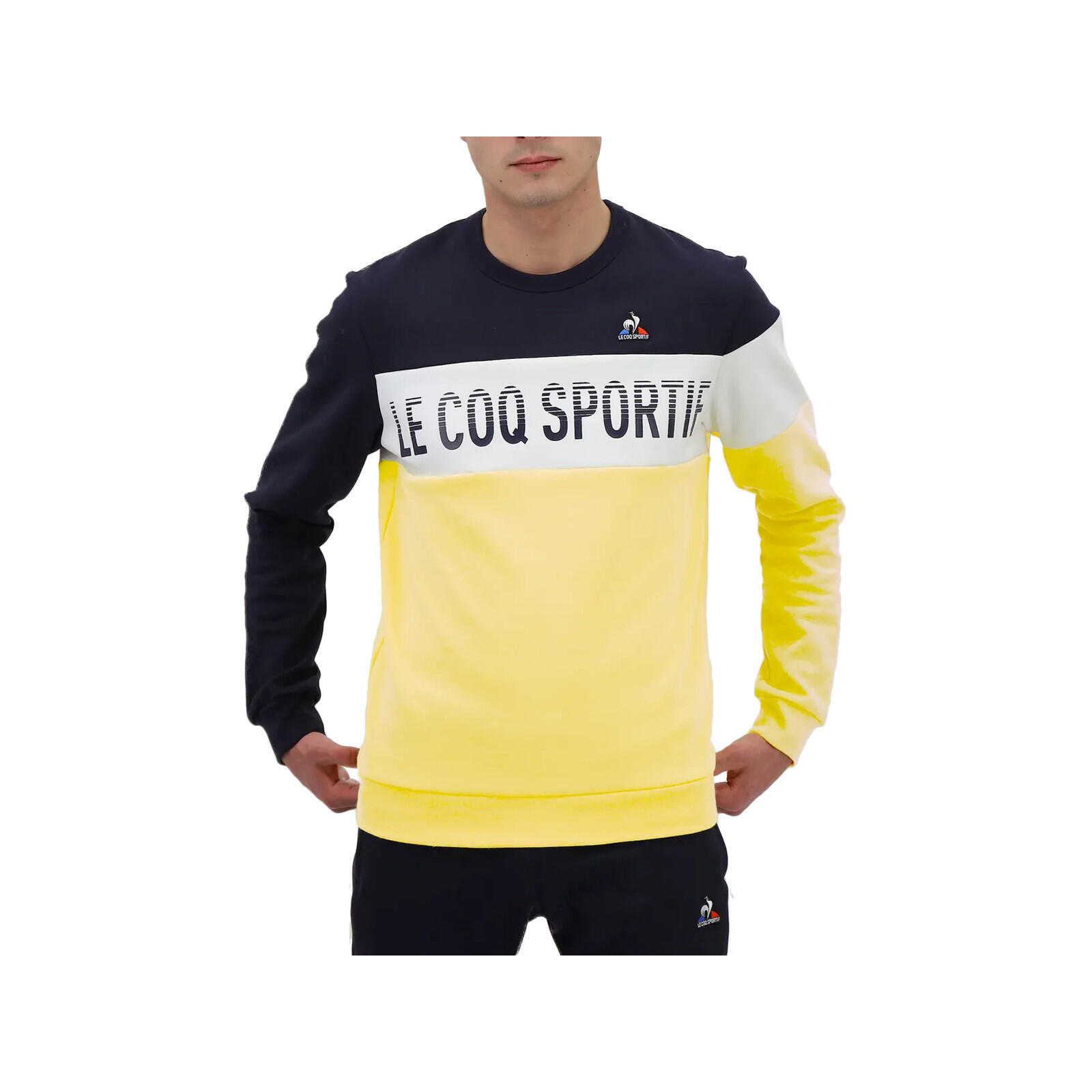 Le Coq Sportif Sudadera Saison 2 Amarillo/negro/blanco 3/5