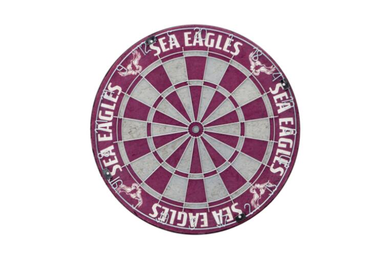 Manly Warringah Sea Eagles NRL Bristle Dart Board