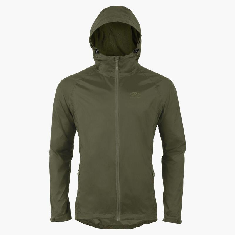 Highlander Stow & Go Packaway Jacket - Men - Olive Green