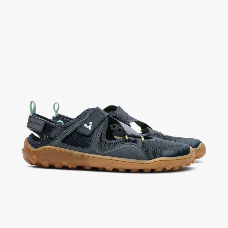 Vivobarefoot Sandalia Tracker - Hombre - Carbón/Goma