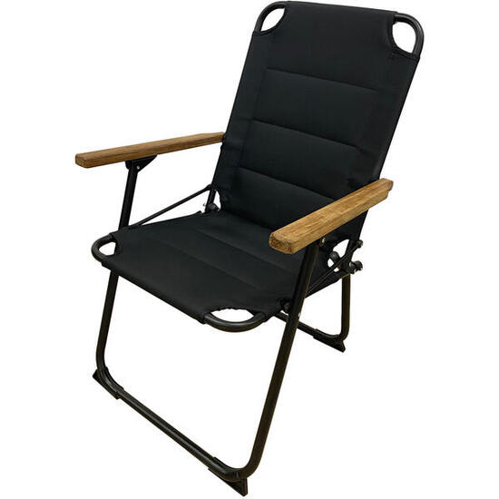 Silla de camping Ocana PHF jardín plegable aluminio madera