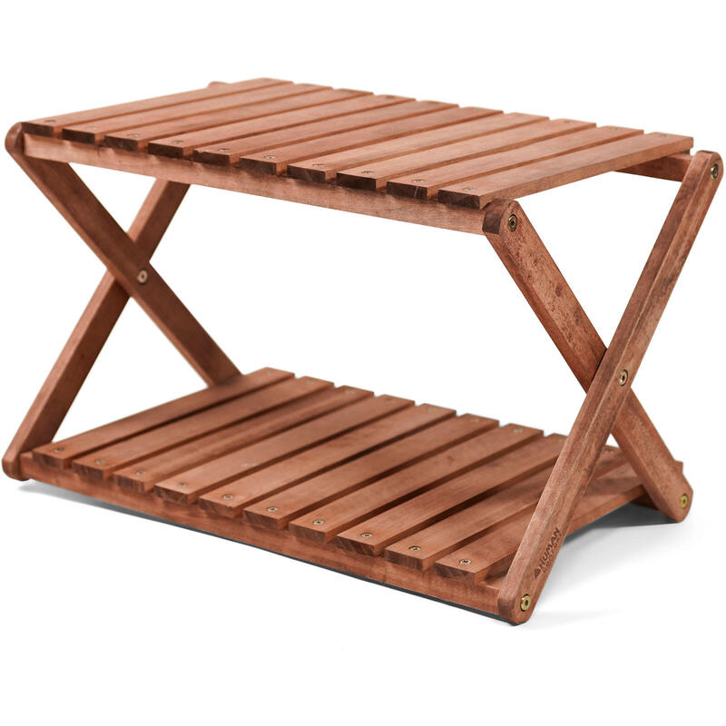Etagère de camping Jabrun 2 Armoire pliante Table service Bois