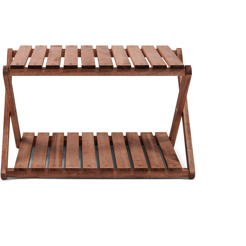Etagère de camping Jabrun 2 Armoire pliante Table service Bois