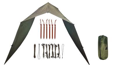 Bushmen easy tarp 4x4 - green