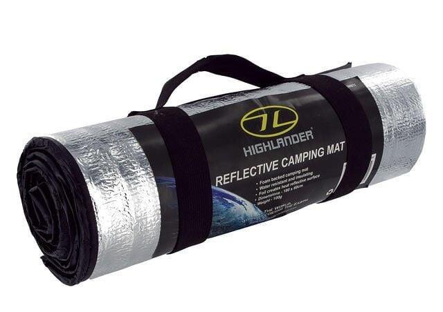 Highlander Reflective Camping Mat Silver 4/5