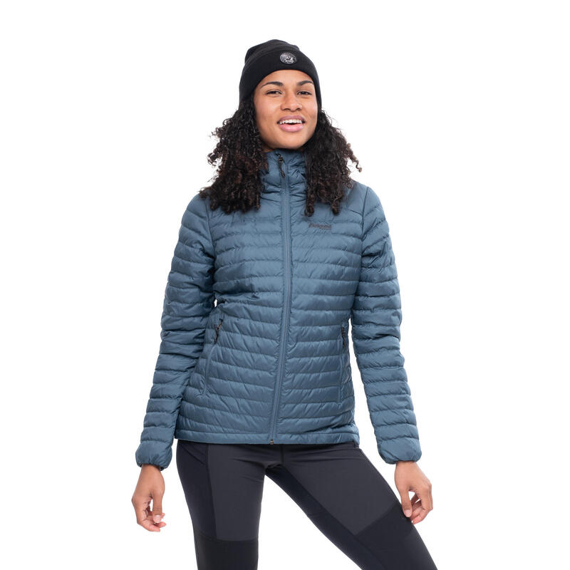 Bergans of Norway Lava Light Down Jacket w/Hood Ladies - Orion Blue