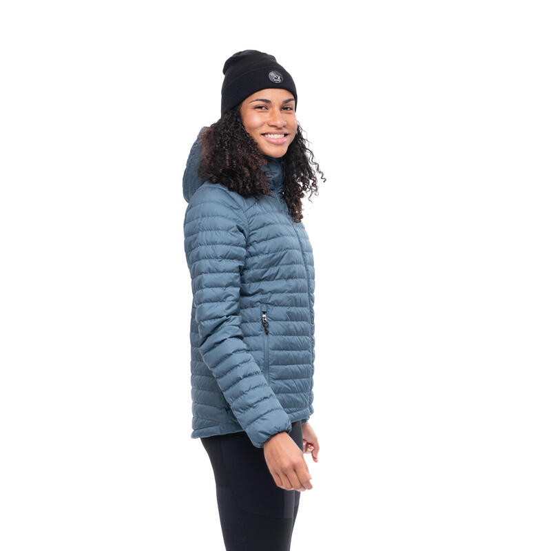 Bergans of Norway Chaqueta de pluma Lava Light con capucha, mujer - Orion Blue