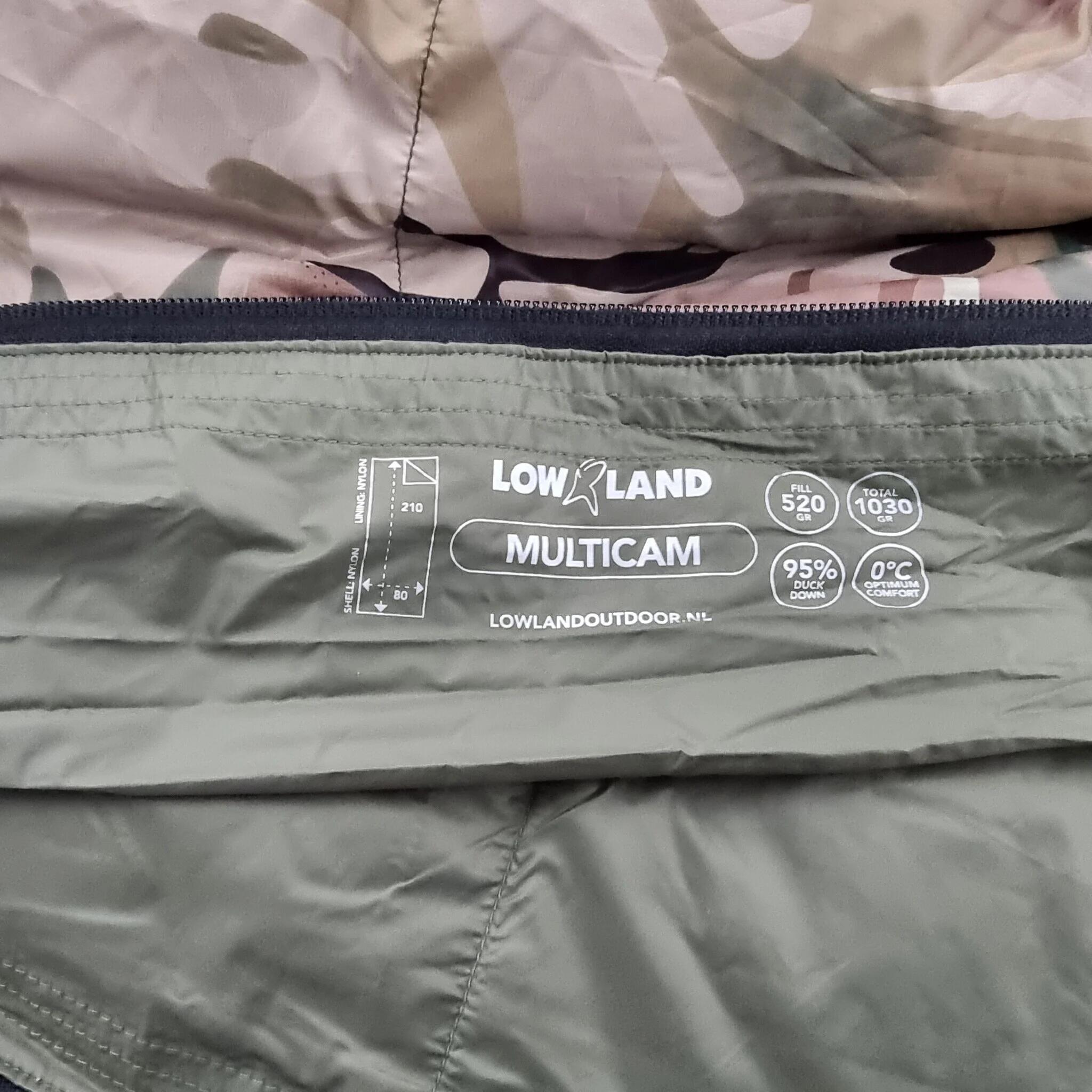 Lowland Outdoor Multicam - 1030G - Sac de couchage en duvet 210x80CM 5/7