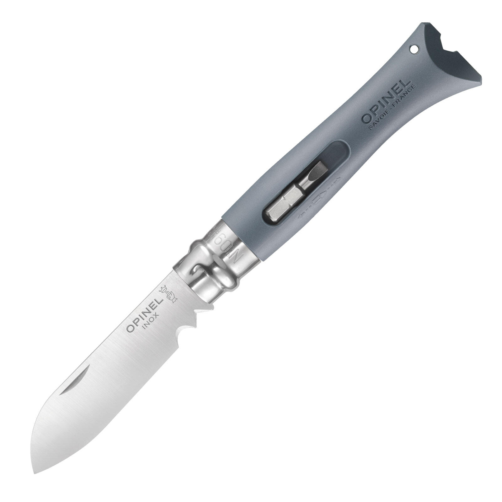 Opinel - Couteau De Travail No 9 Diy Carbon Pliant Poche À Une Main - Couteau - Gris - Taille Unique - Decathlon