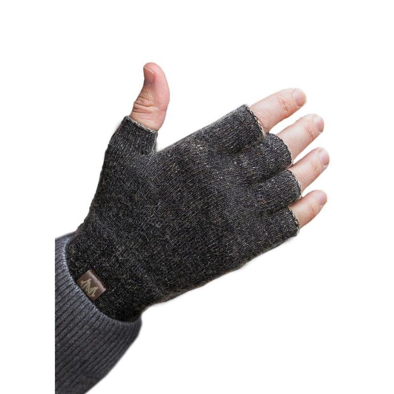 Weft Gants Possum/Merino - Doigts courts - Noir Marl