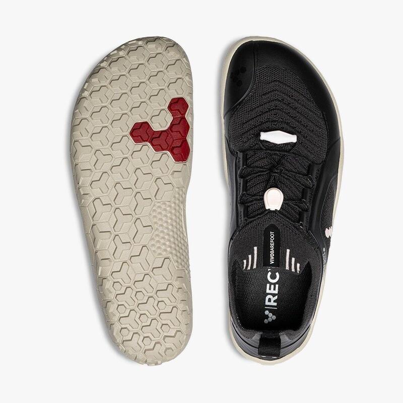 Vivobarefoot Primus Trail Knit FG - Femmes - Obsidian/Misty Rose/Limestone