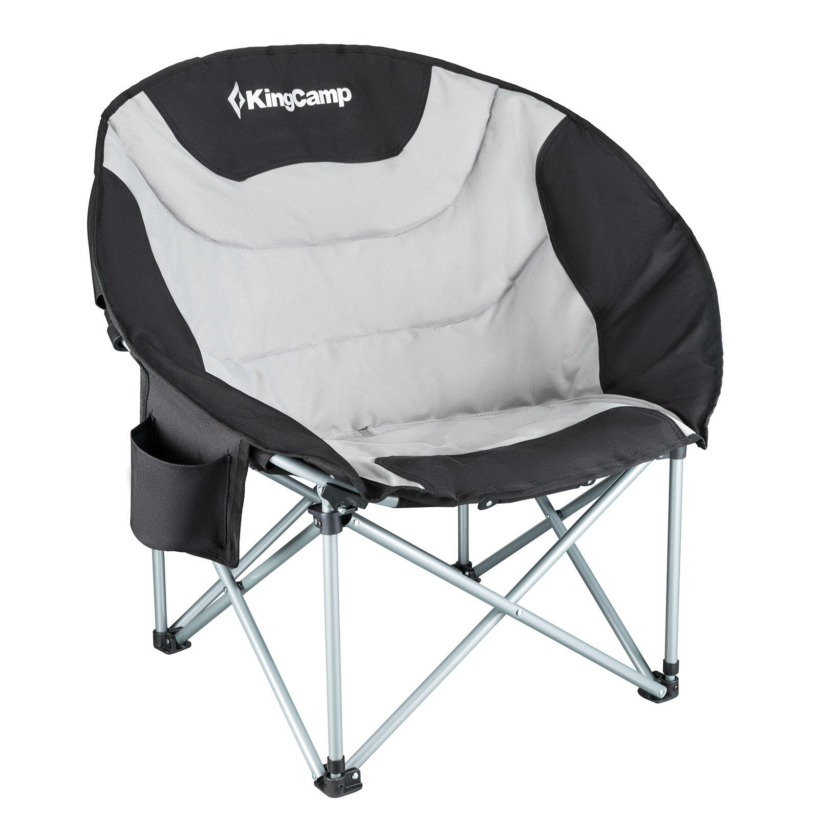 KINGCAMP Campingstuhl MoonChair XL Camping Klappstuhl Faltstuhl Kühltasche 150 kg