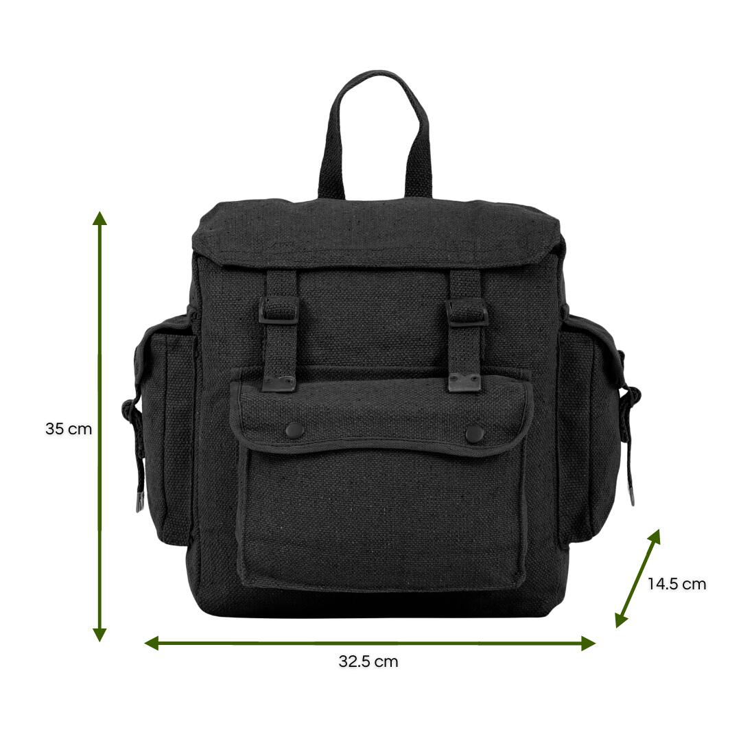 Highlander Large Pocketed Web Backpack Black 2/5