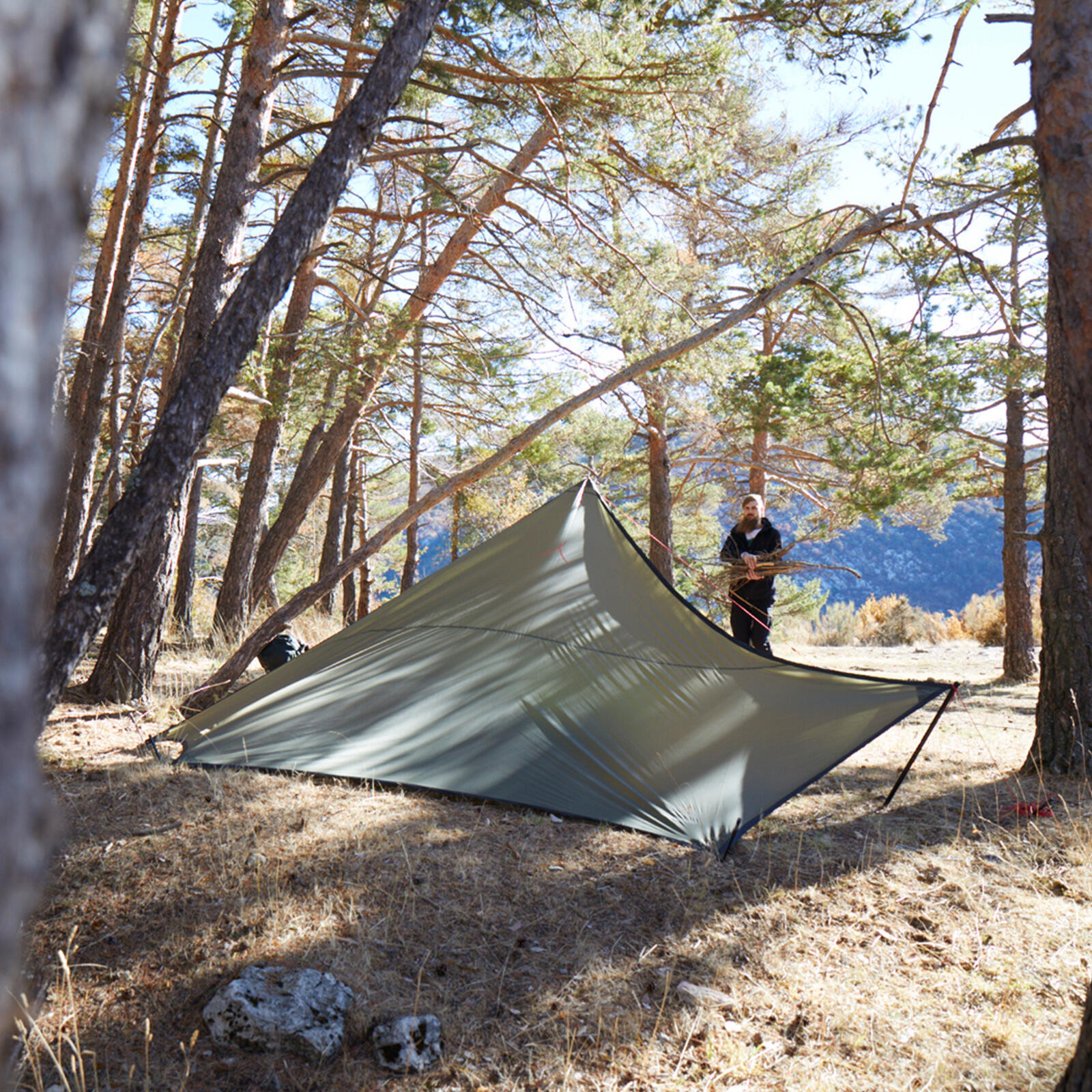 Tarp Zuni Ray Voile d'ombrage Camping Auvent UV50 Etanche 3x3,7m 5/7