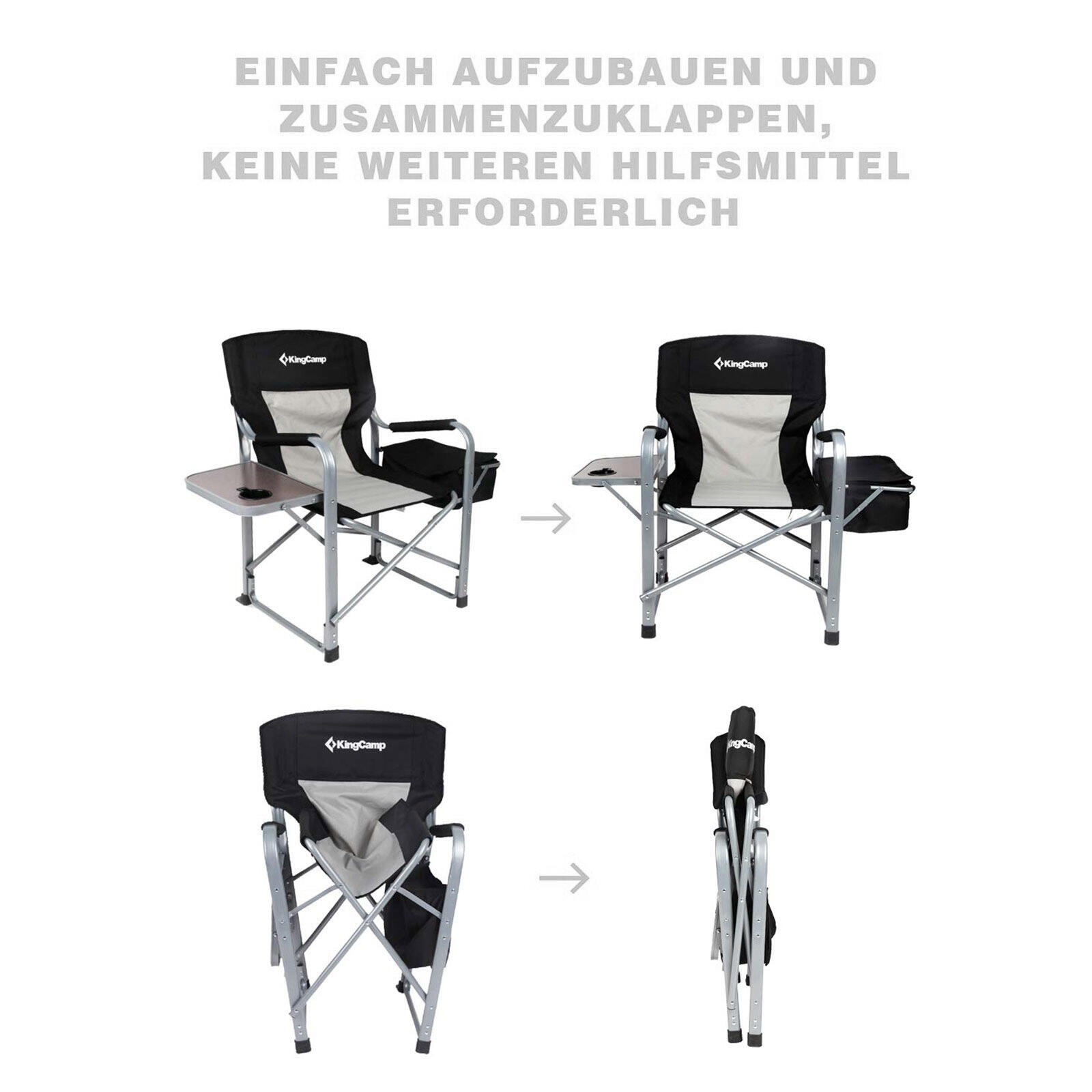 Chaise de camping pliante Outdoor Kühl Tasche Table 150 kg 7/7