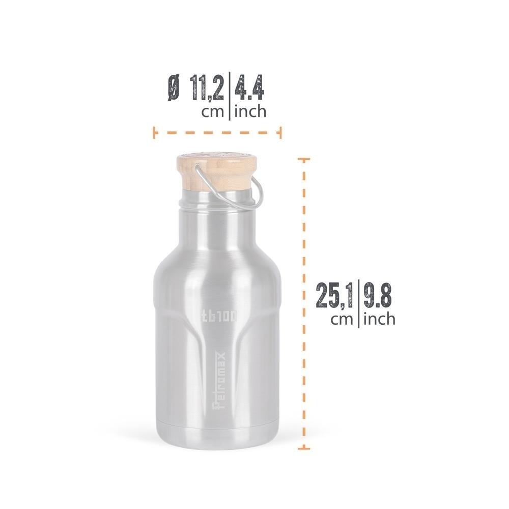 Petromax RVS thermosfles - 1 liter 5/6