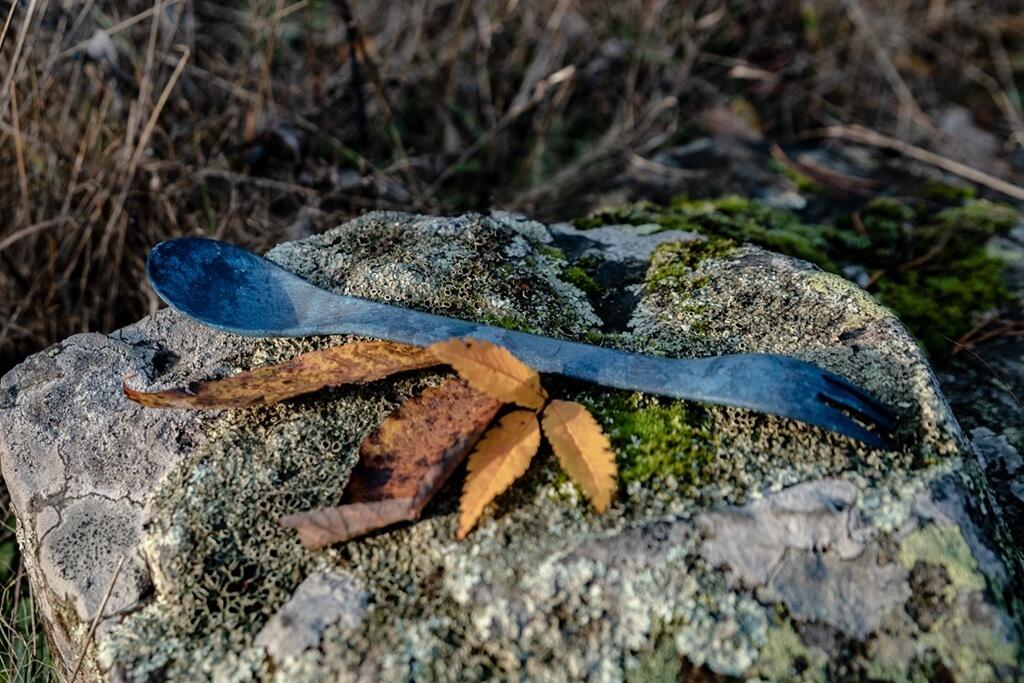 Kupilka 225 - Spork - Blueberry (blauw) 4/4