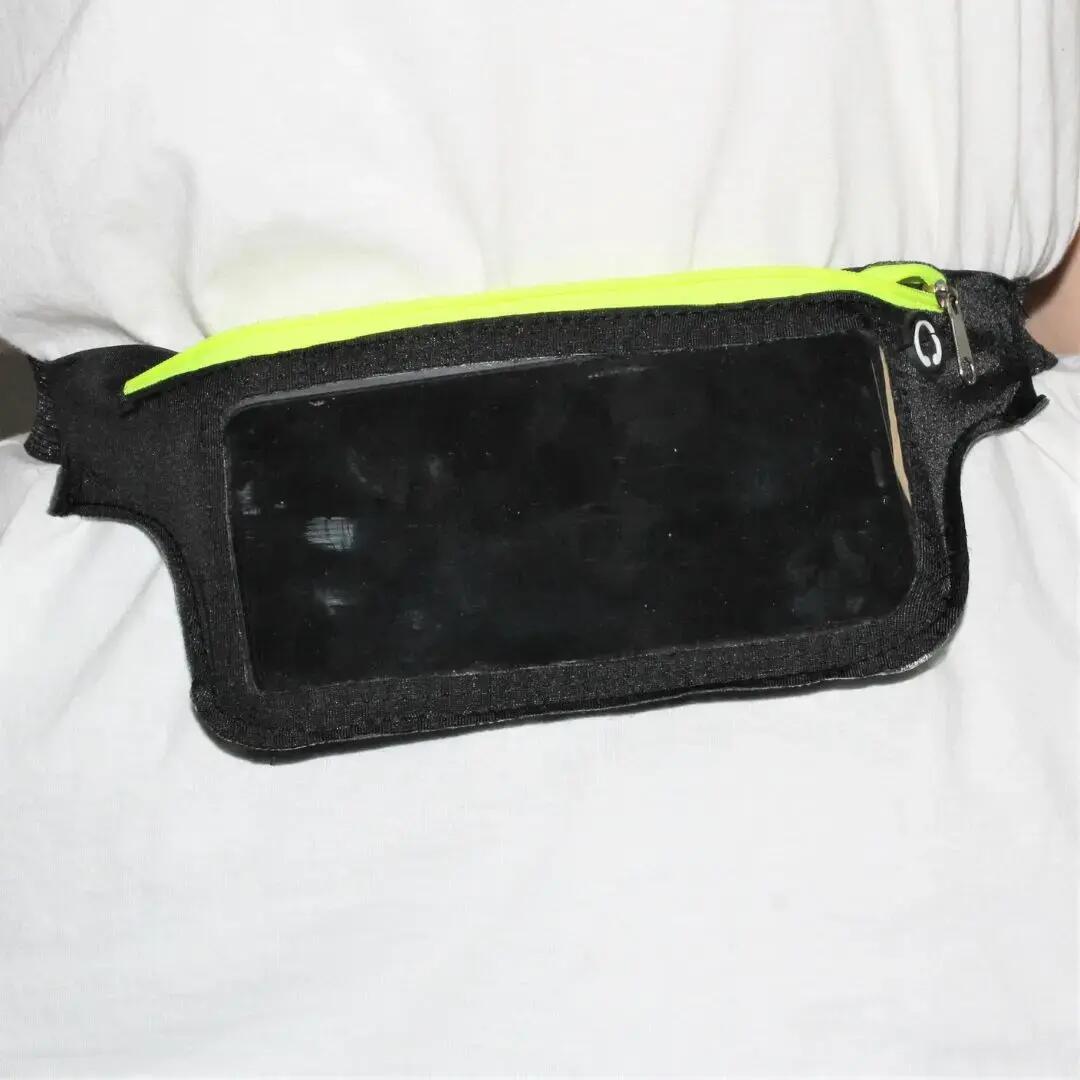 Borsetă sport, din spandex, QX Max, 16x9cm, culoarea negru 6/7
