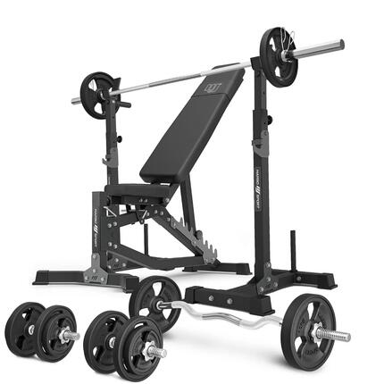 Ensemble de musculation Marbo Sport banc réglable et accessoires supplémentaires