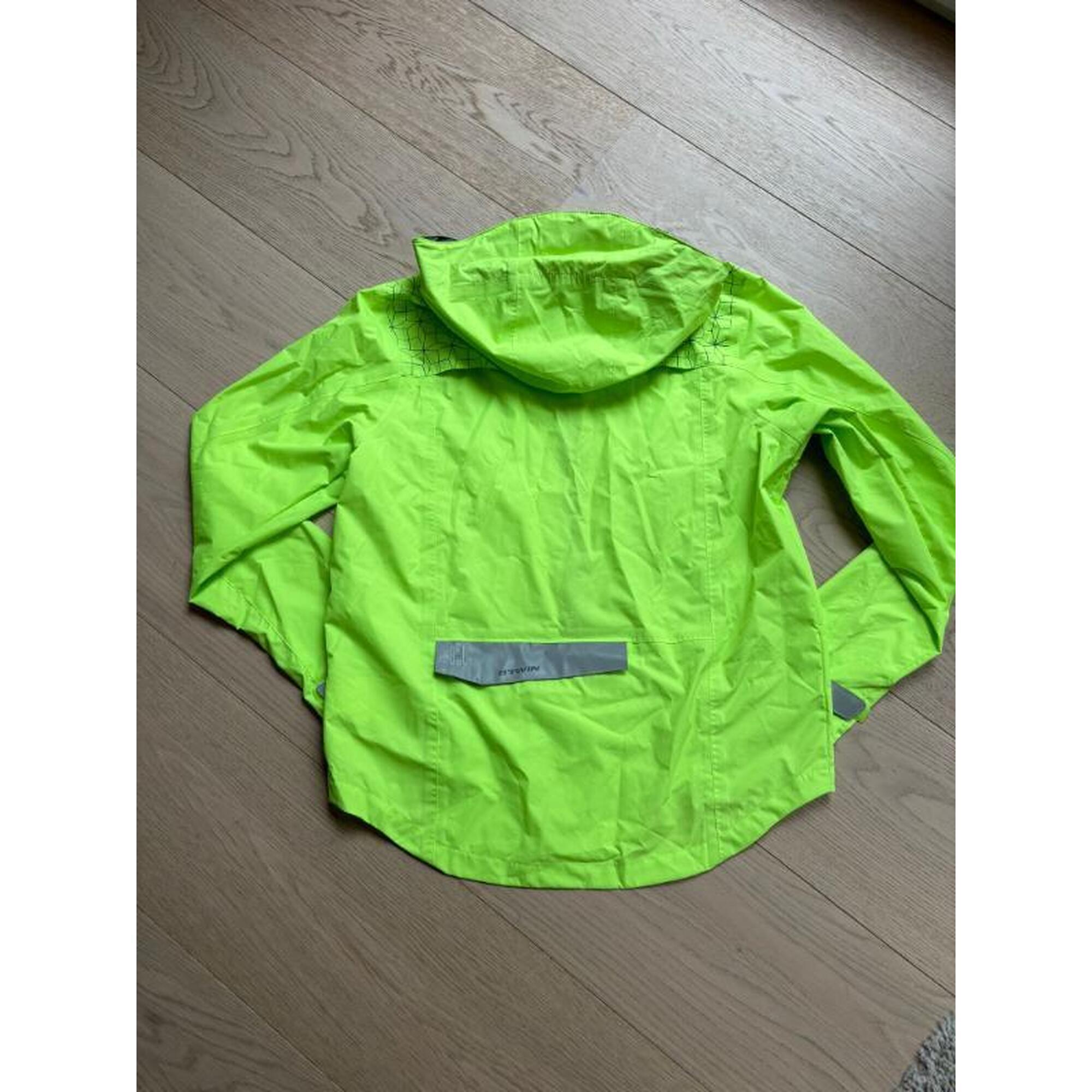 C2C - IMPERMEABLE VELO FLUORESCENT BTWIN 14 ANS (153/162CM)