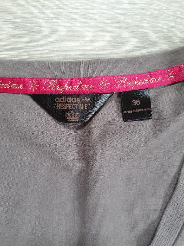 Entre Particuliers - T-shirt gris-brun Adidas taille 36 2/2