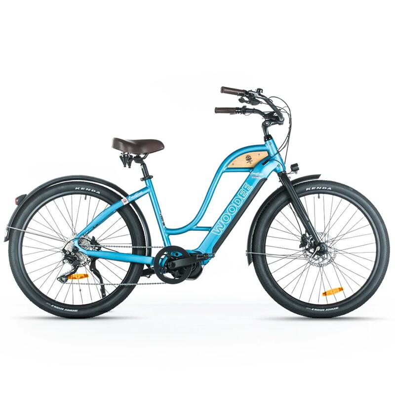 Woodee Swan | VAE Beachcruiser | Moteur Central | 140KM Autonomie | Bleu