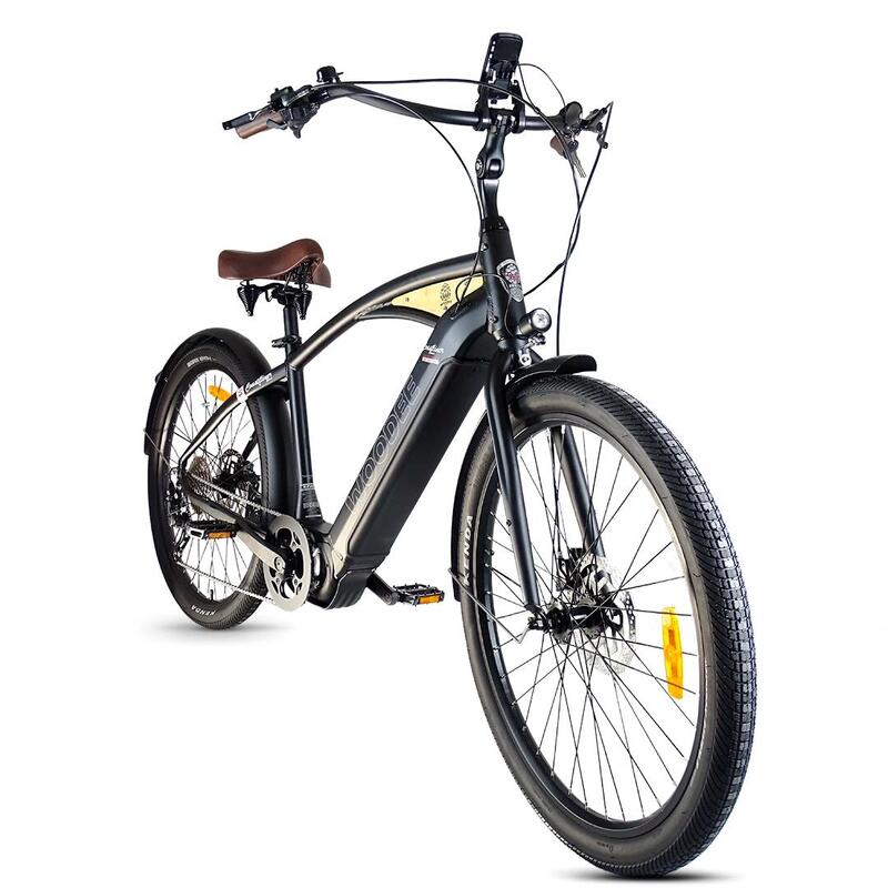 Woodee Classic | E-Bike Beachcruiser | Mittelmotor | 140KM Reichweite | Schwarz